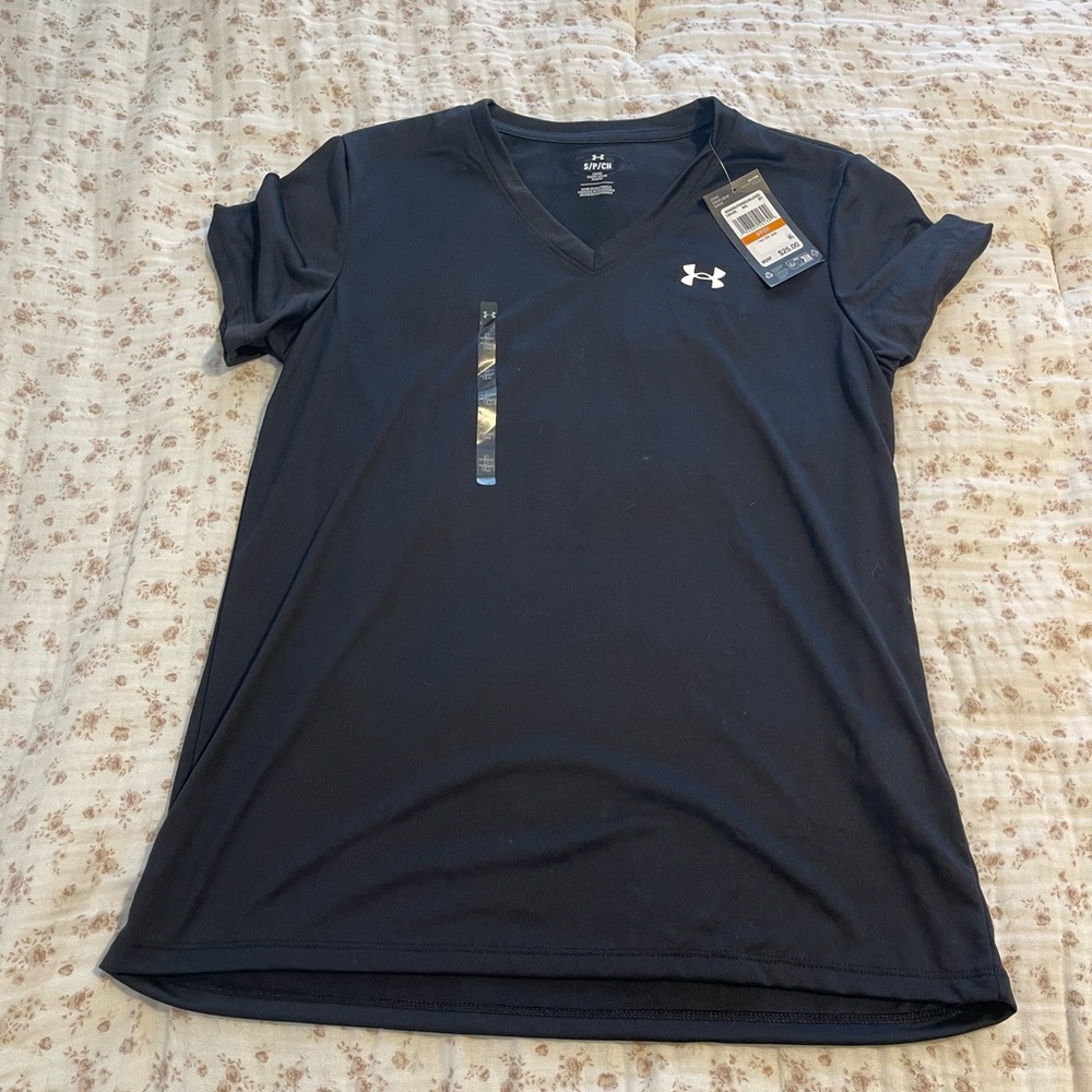 Under Armour Black V-Neck Tee